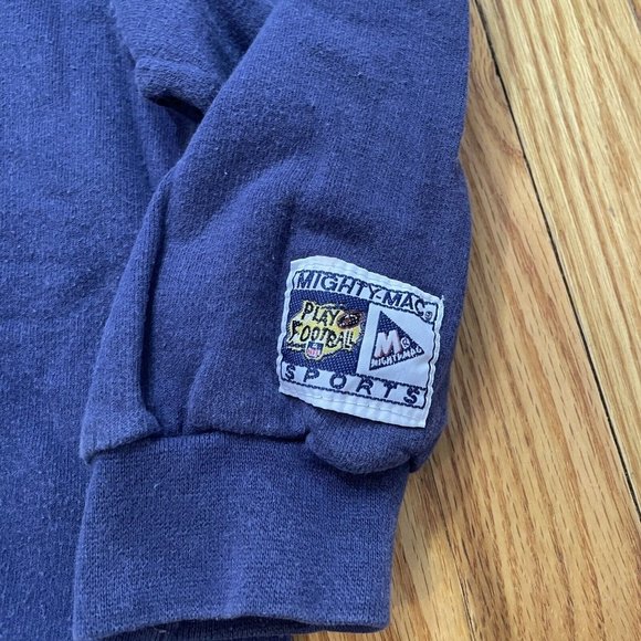 Vintage Denver Broncos CrewNeck Sweatshirt Youth Kids Boys Size Small Mighty Mac - Picture 2 of 5